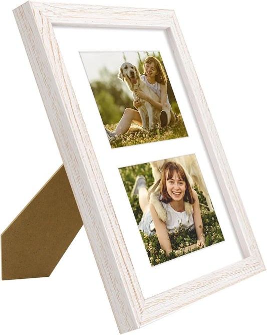 Clearance 8x10 Wood Frame 0.84 Inch for Two 4x6 Picture - Pack of 10