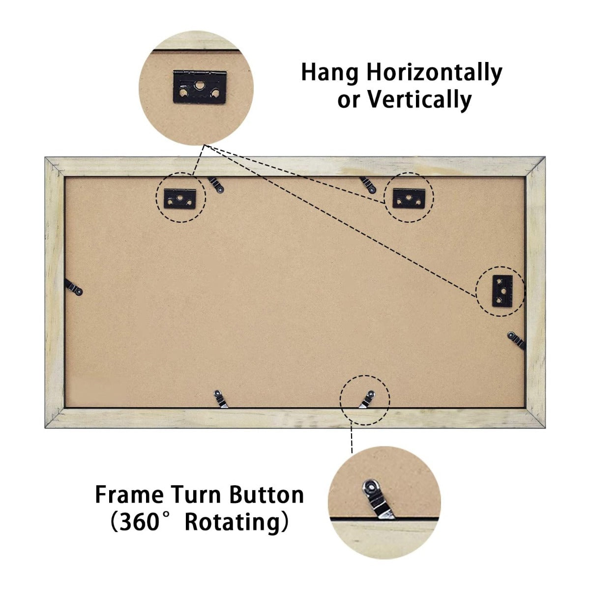 9x18 Wood Frame for 5x7 Picture and White Mat(10 Pack) Picture Frame Golden State Art