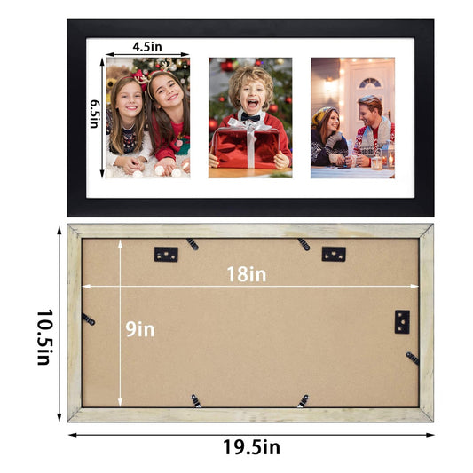 9x18 Wood Frame for 5x7 Picture and White Mat(10 Pack) Picture Frame Golden State Art