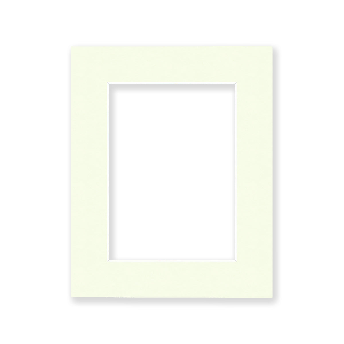 01 - 8x10 Pre-cut Matboard with Whitecore 4-PLY 5x7 Ivory Turret #104