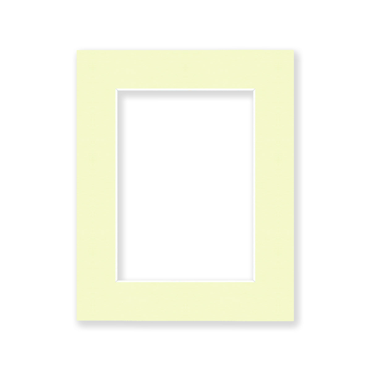 01 - 8x10 Pre-cut Matboard with Whitecore 4-PLY 5x7 Ivory #105