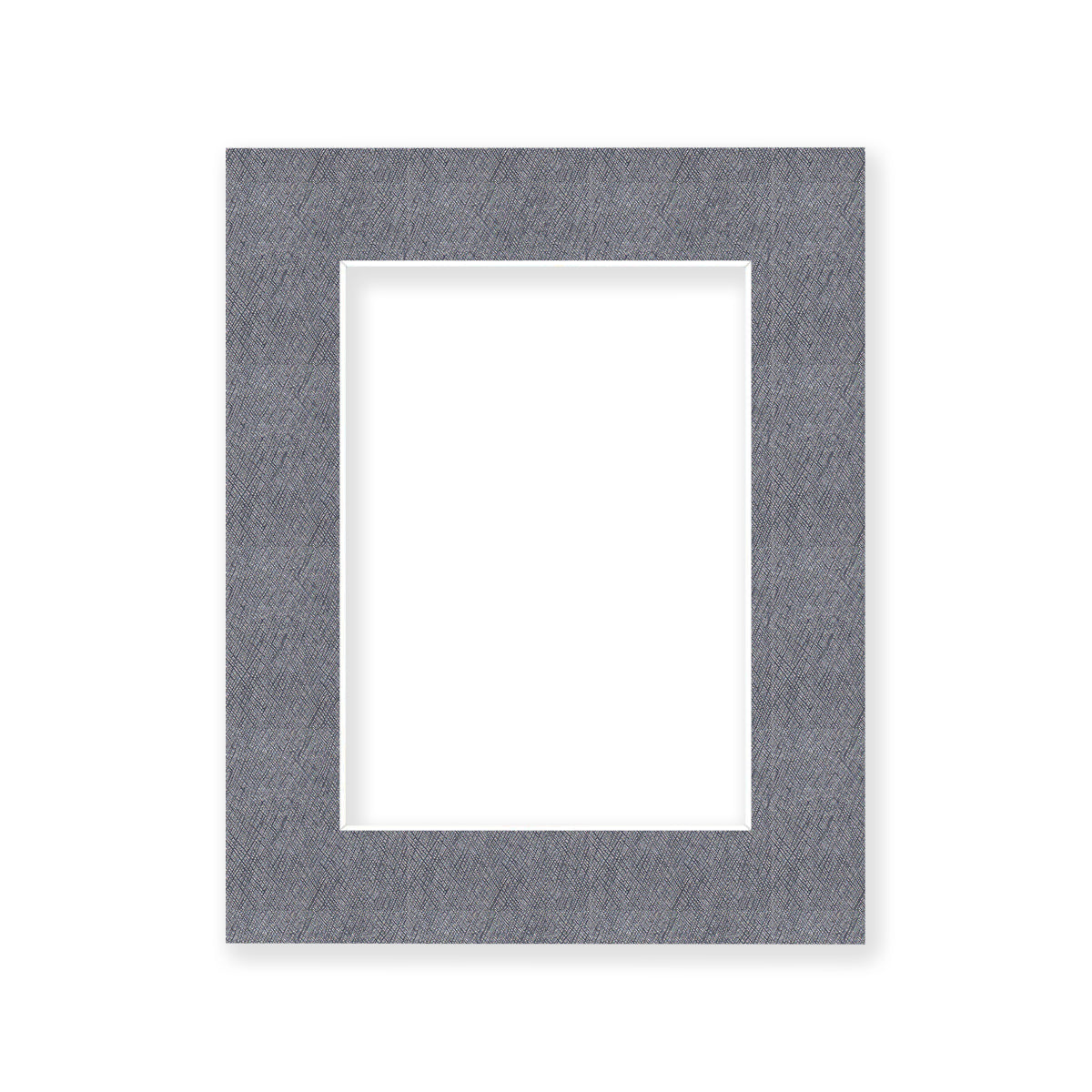 01 - 8x10 Pre-cut Matboard with Whitecore 4-PLY 5x7 Silver #137