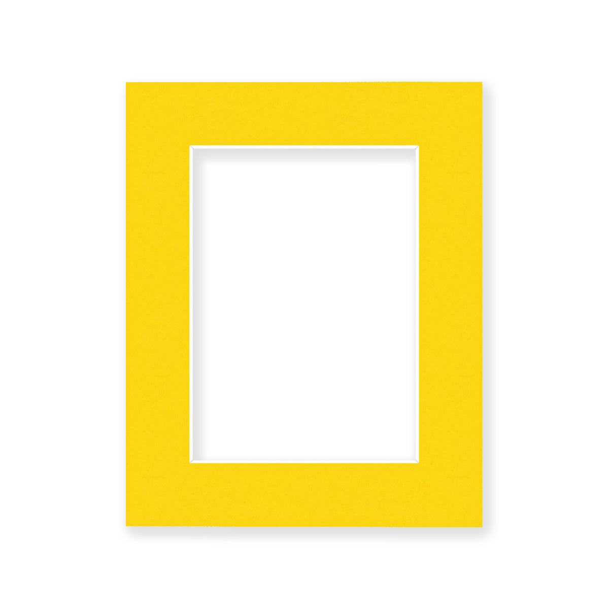 01 - 8x10 Pre-cut Matboard with Whitecore 4-PLY 5x7 Deep Yellow #212