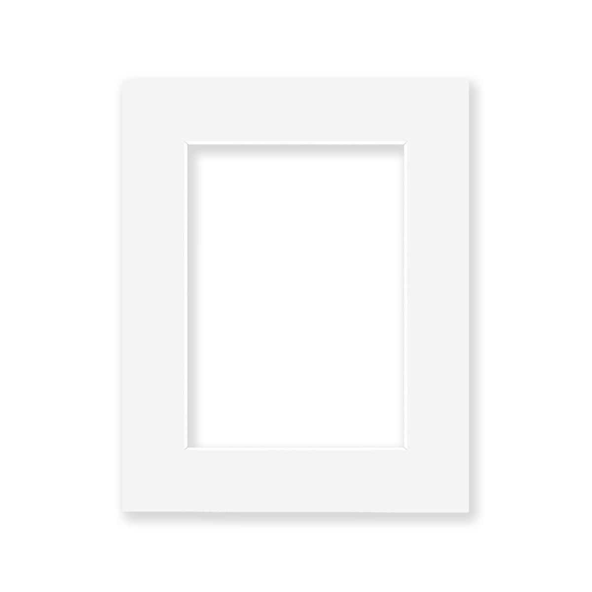 01 - 8x10 Pre-cut Matboard with Whitecore 4-PLY 5x7 Off White #502