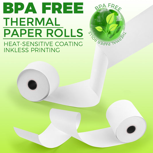 2 1/4 in. x 150 ft Thermal Paper POS Rolls(48 Rolls)