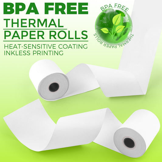 2 1/4 in. x 85 ft Thermal Paper POS Rolls(100 Rolls)