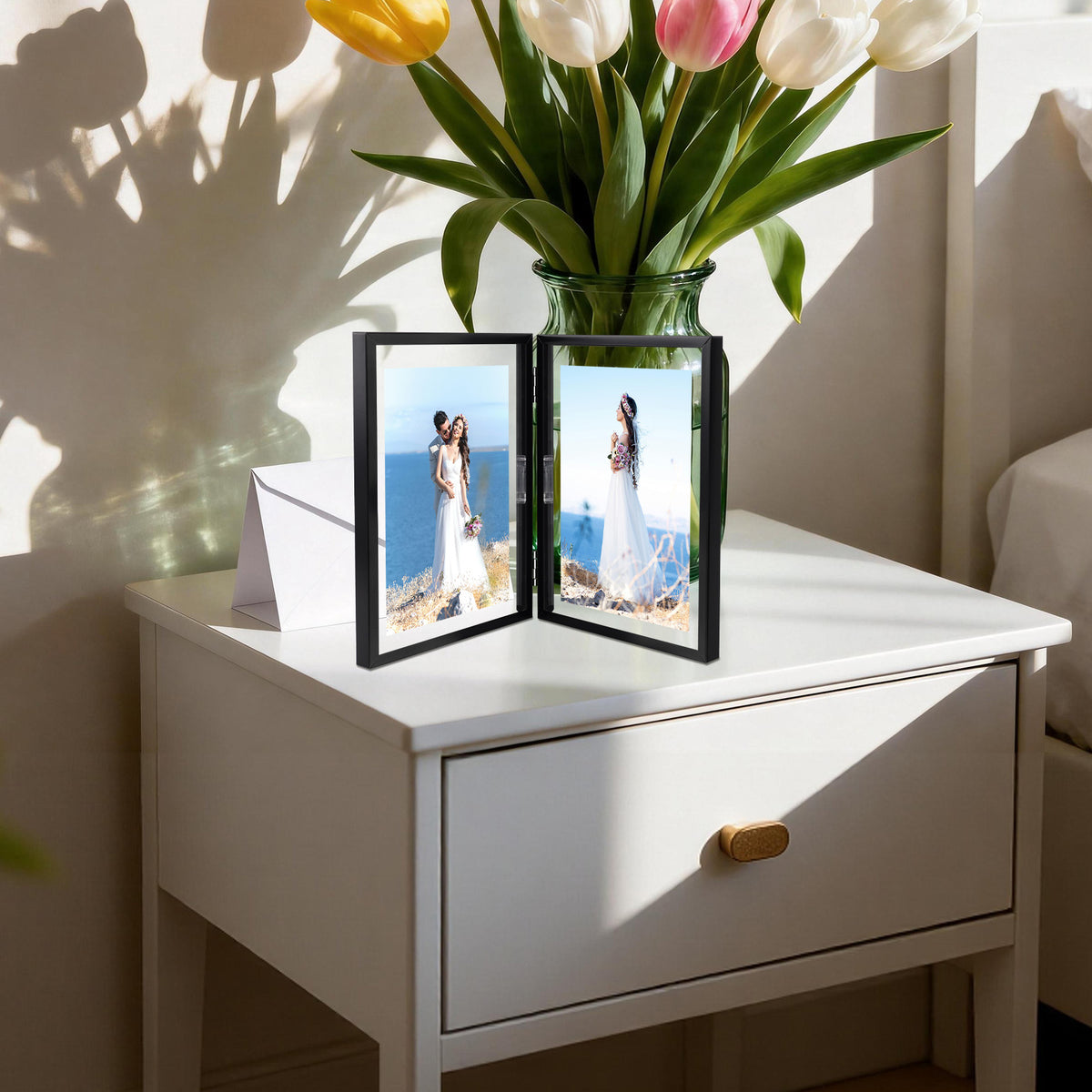 Hinged Floating Frame Golden State Art Hinged Double Floating Picture Frame Set of 12 ¨C ...