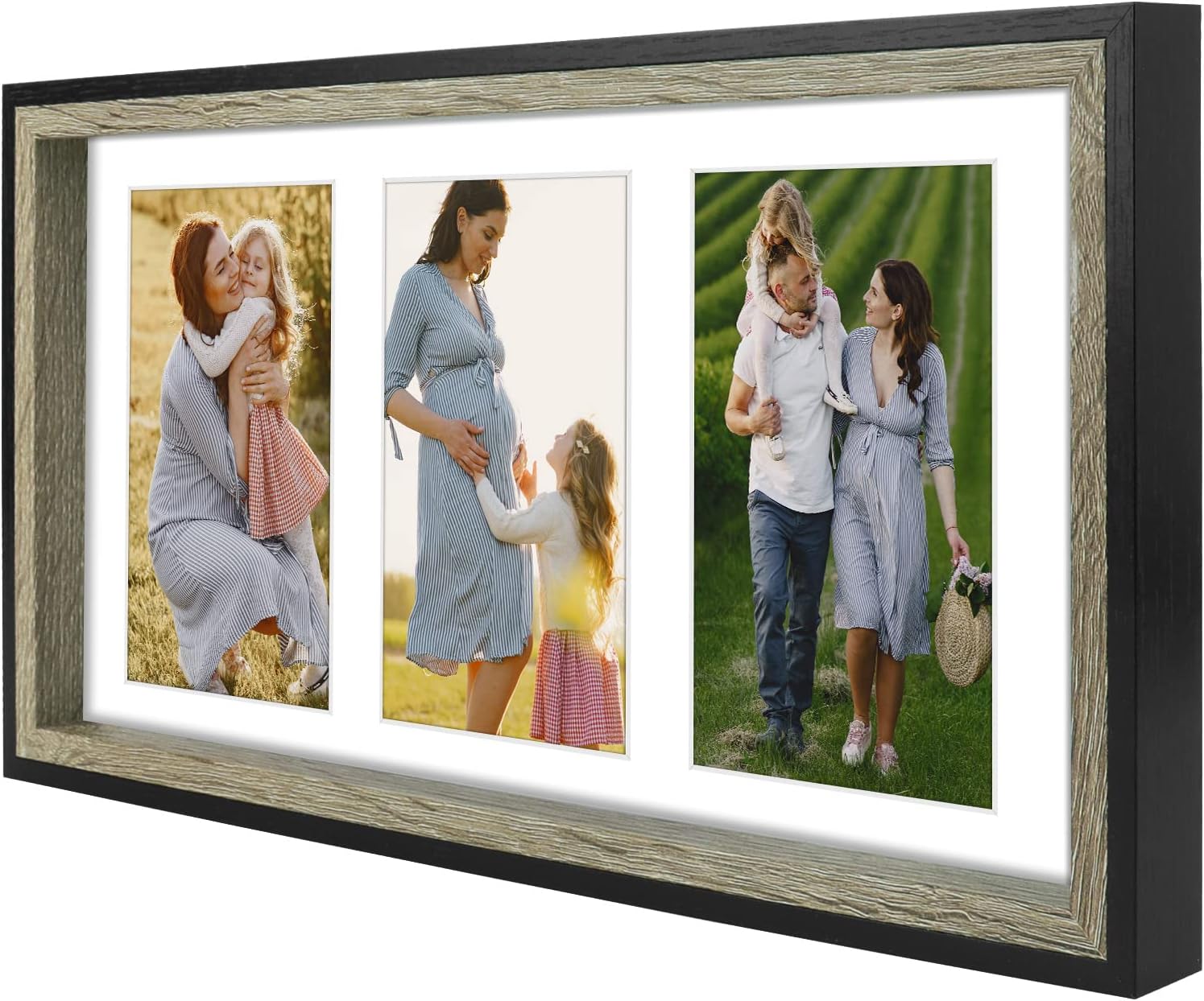 Clearance 7x14 Collage Picture Frame with White Mat - Displays