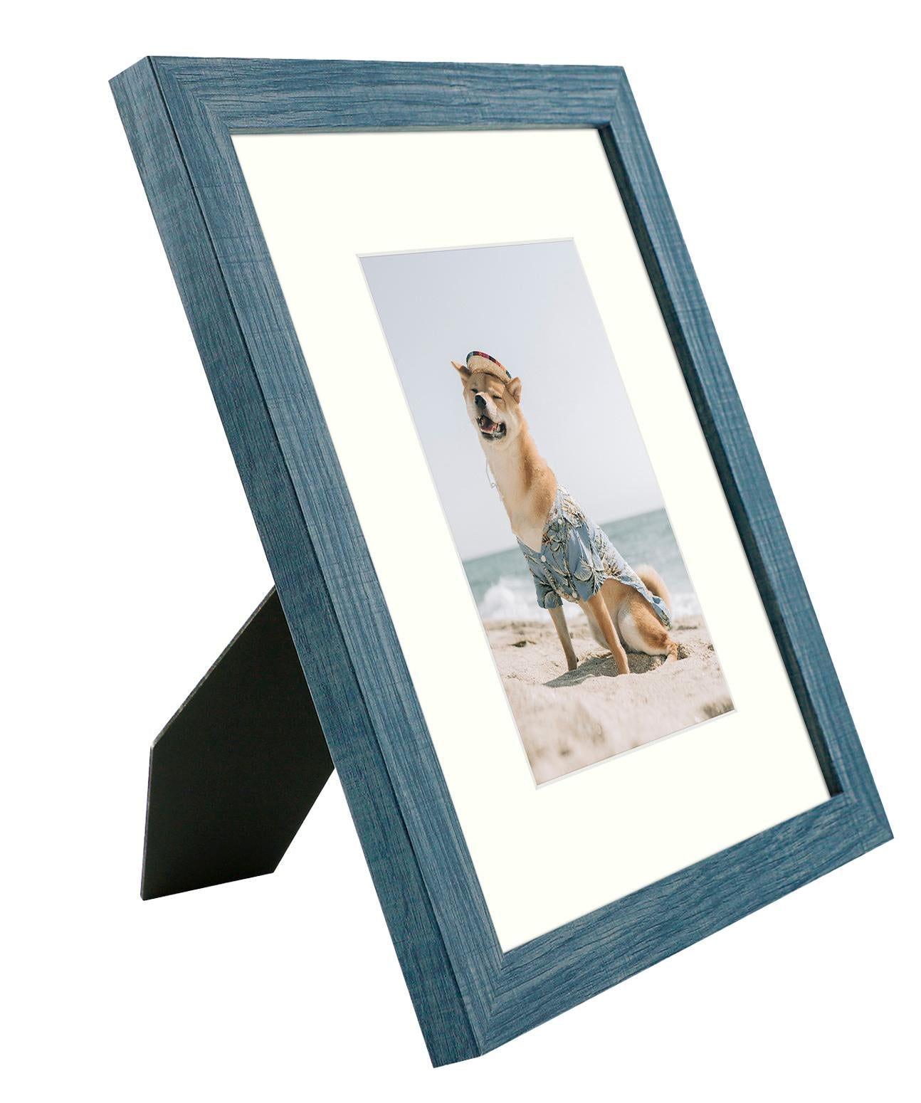 8x10 Picture Frame for 5x7 Photo with Ivory Mat and Real Glass (10 Pack) Picture Frame GSA