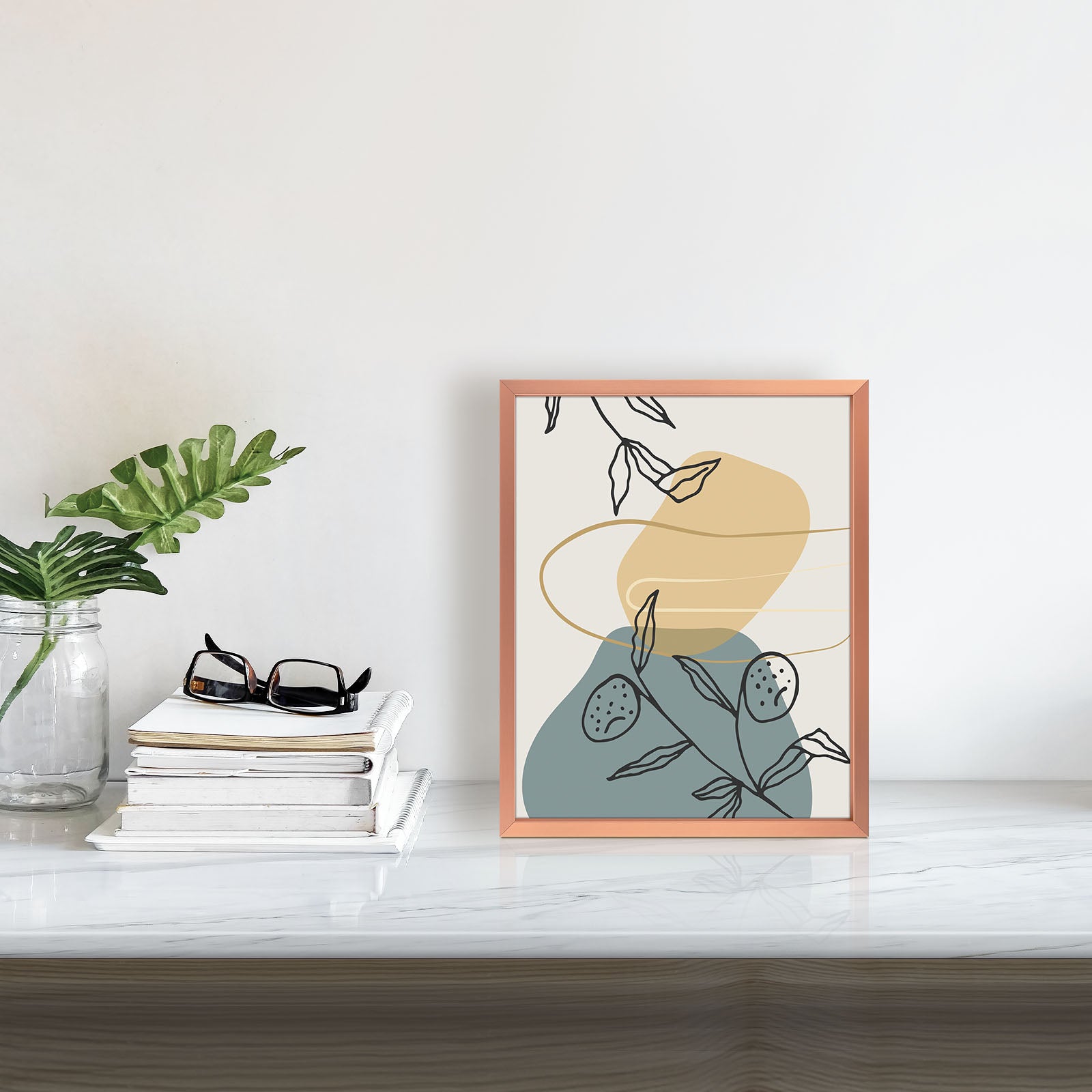 12 Pack/8x10 Matted to 4x6/Rose Gold