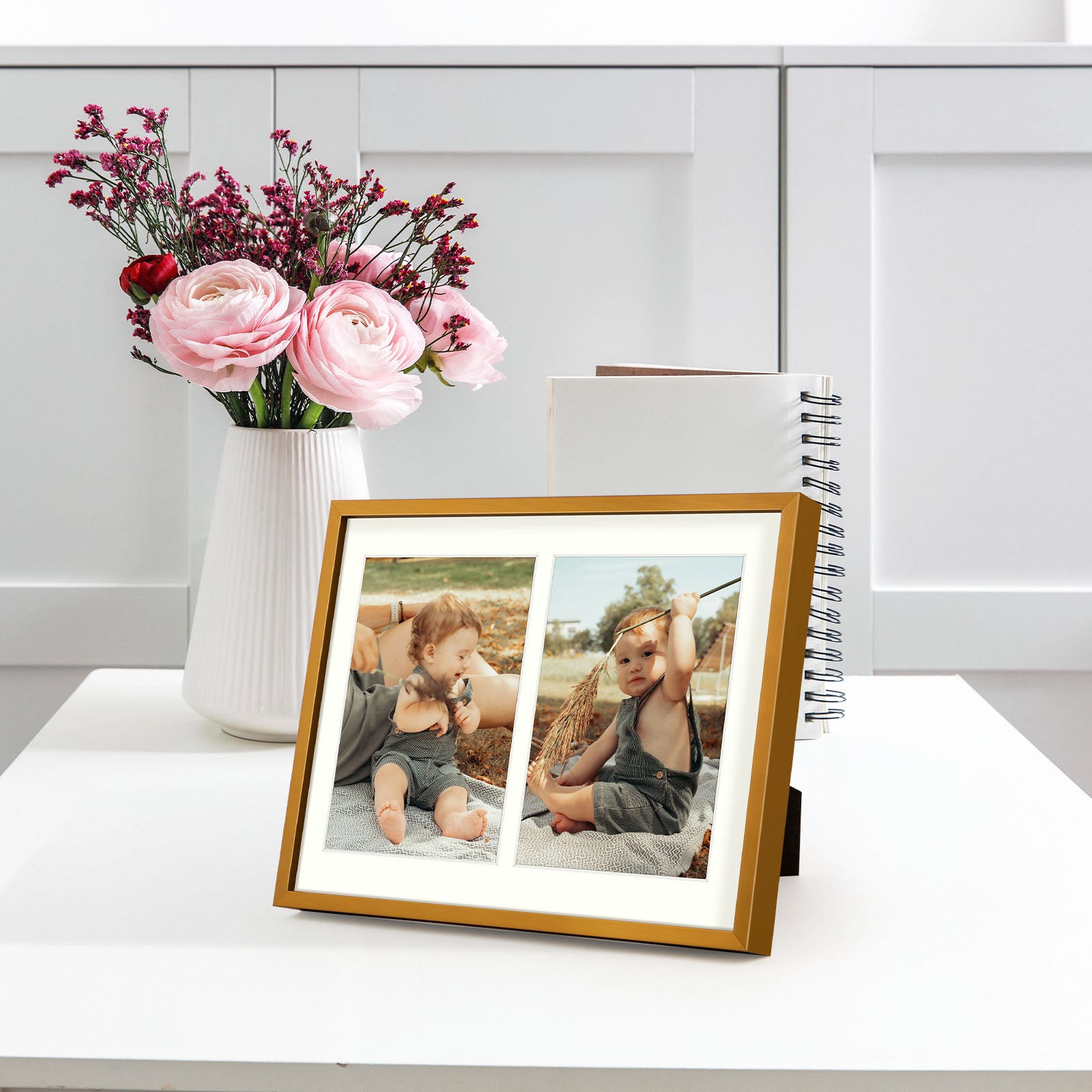 8 Pack/8.5x11 Matted to 5x7/Bronze