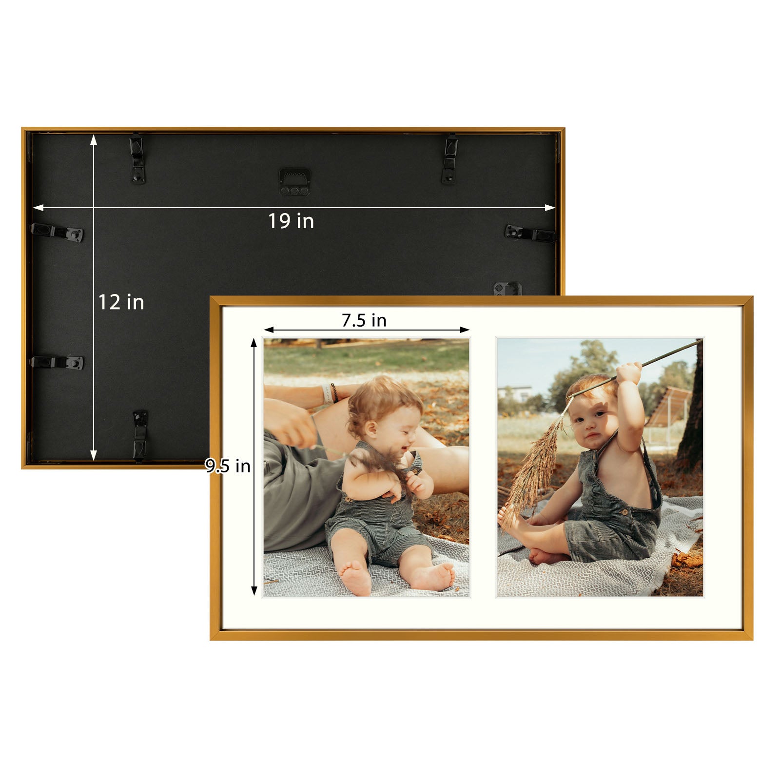 6 Pack/12x19 Matted to 8x10/Bronze