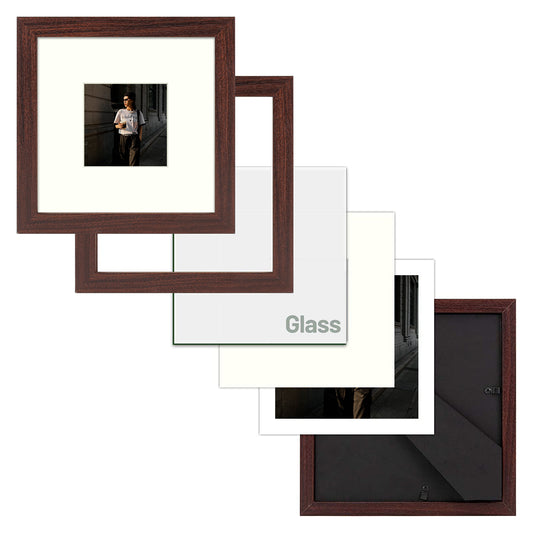 BOGO 8x8 MDF Frame 0.71 Inch for 4x4 Picture - Pack of 16