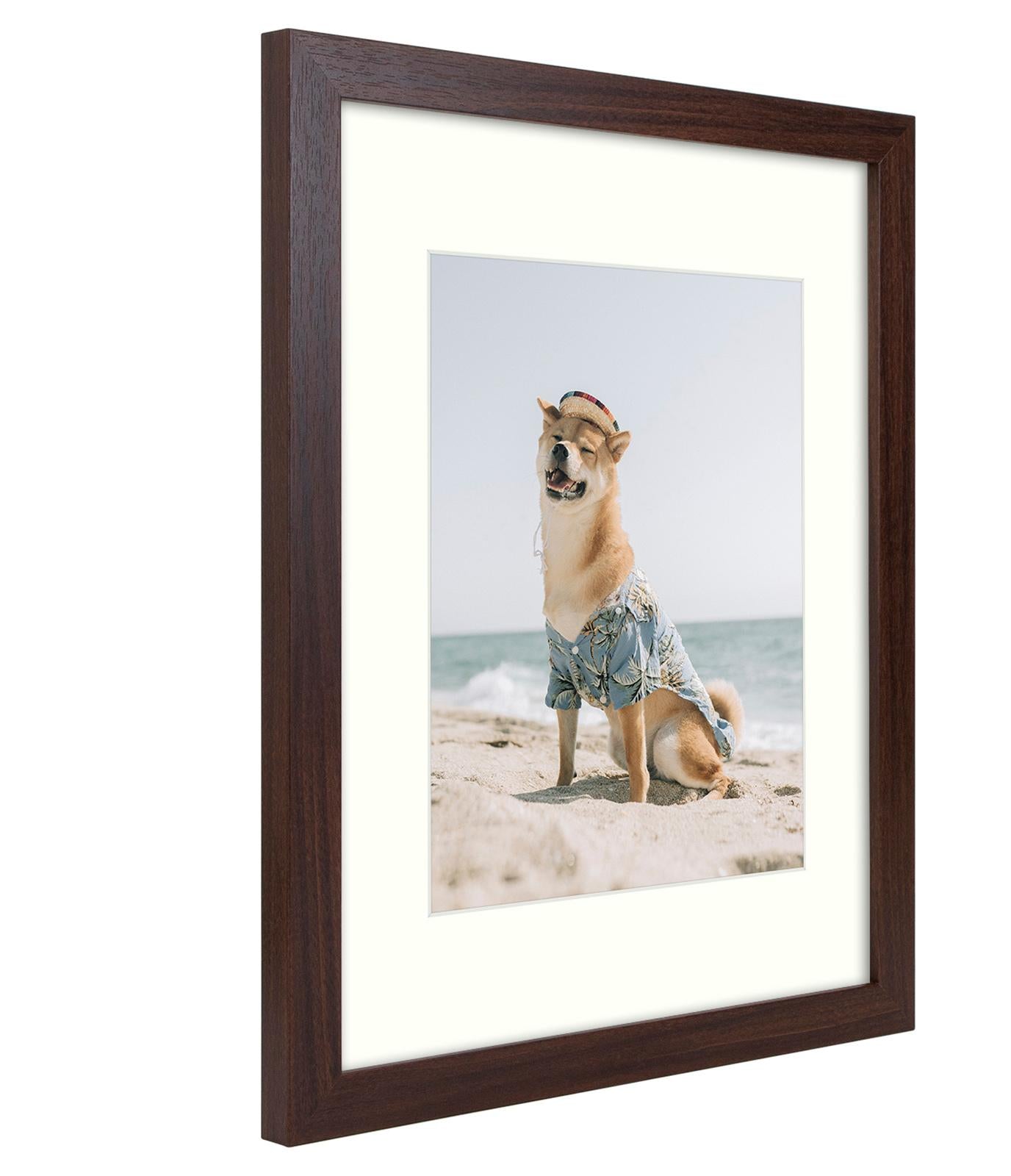 11x14 Picture Frame for 8x10 Photo with Ivory Mat and Real Glass (8 Pack) Picture Frame GSA