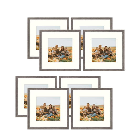 BOGO 12x12 MDF Frame 1.3 Inch for 8x8 Picture - Pack of 8