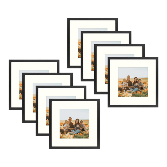 BOGO 12x12 MDF Frame 1.3 Inch for 8x8 Picture - Pack of 8