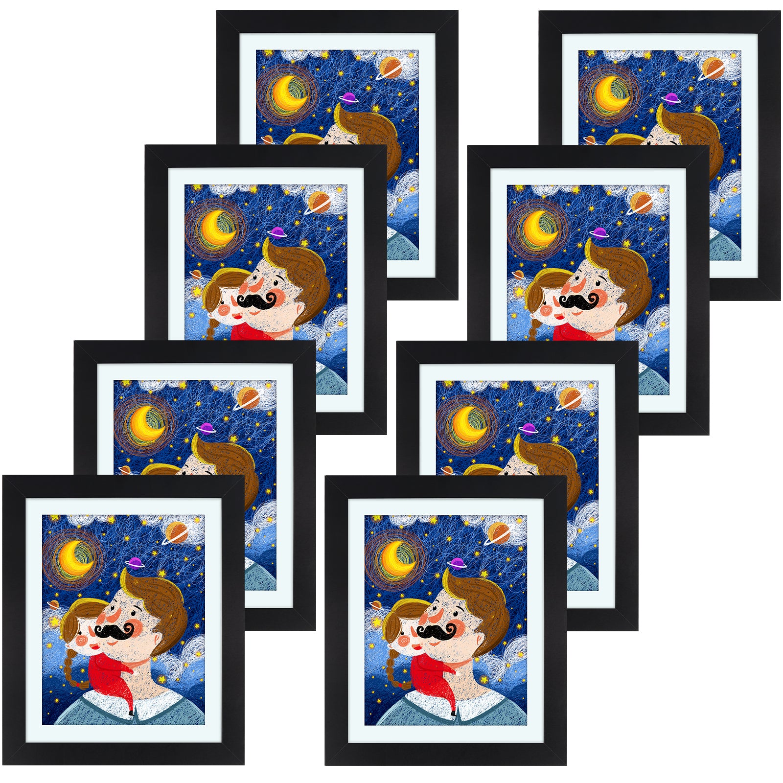 10x12.5 Kids Art Frames(8 Pack) Picture Frame GSA