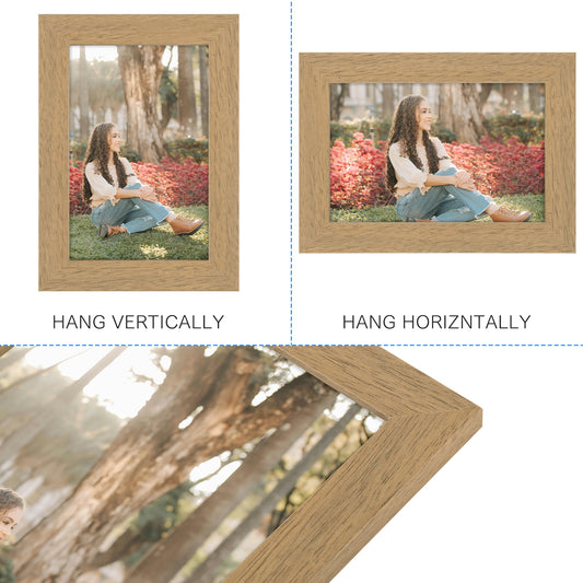 Clearance Brown Picture Frame with Plexiglass-Pack Of 40