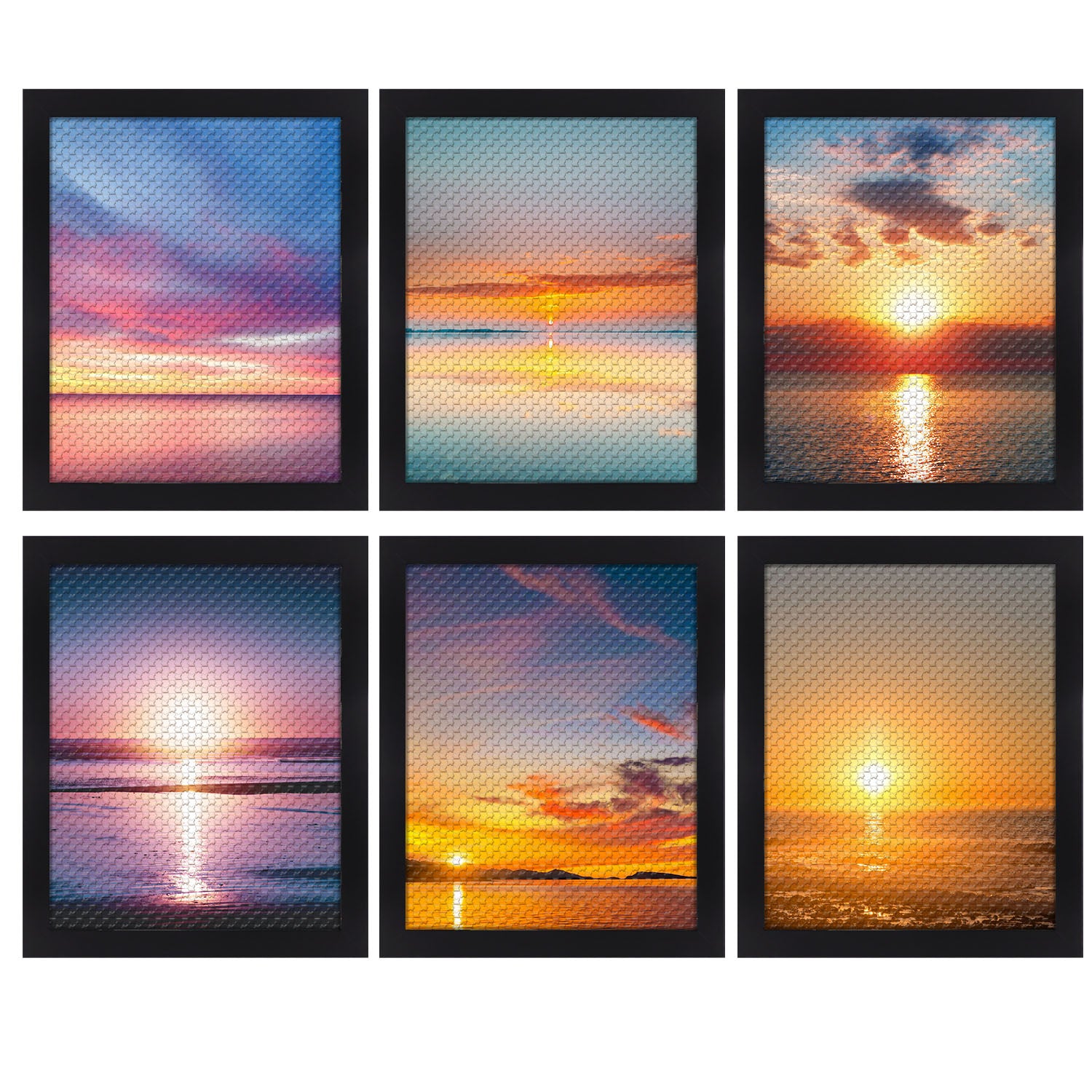 Poster Frame with Acrylic Glass (6 Pack) 16x20 Black Picture Frame GSA