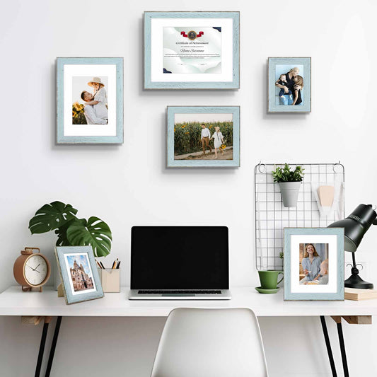 36 Pack/5x7 Matted to 4x6/Blue