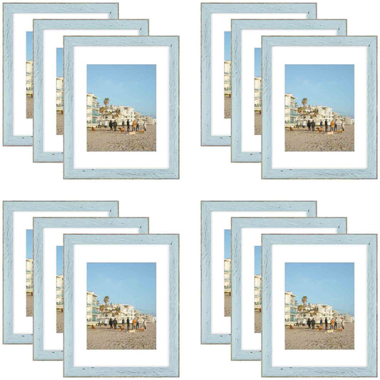 Clearance Picture Frame with White Mat and Plexiglass 0.47 Thickness