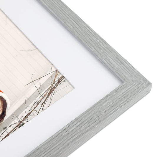 Clearance 11x14 Picture Frame for 8x10 Photo With White Mat and Real Glass-Pack Of 10