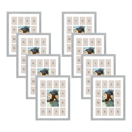 12x16 Wood Collage Frame 0.84 Inch for One 5x7 and Twelve 2.5x3.5 Picture - Pack of 10