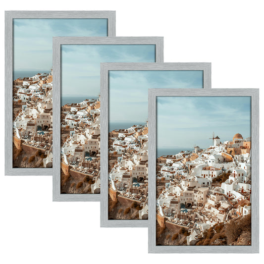 Clearance 16x24 Wood Frame with Real Glass 0.75 Inch-Pack Of 4