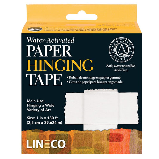 Lineco Water-Activated Paper Hinging Tape 1 Inch x130 Ft