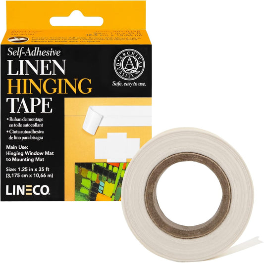 Lineco Acid Free Linen Self-Adhesive Hinge Tape