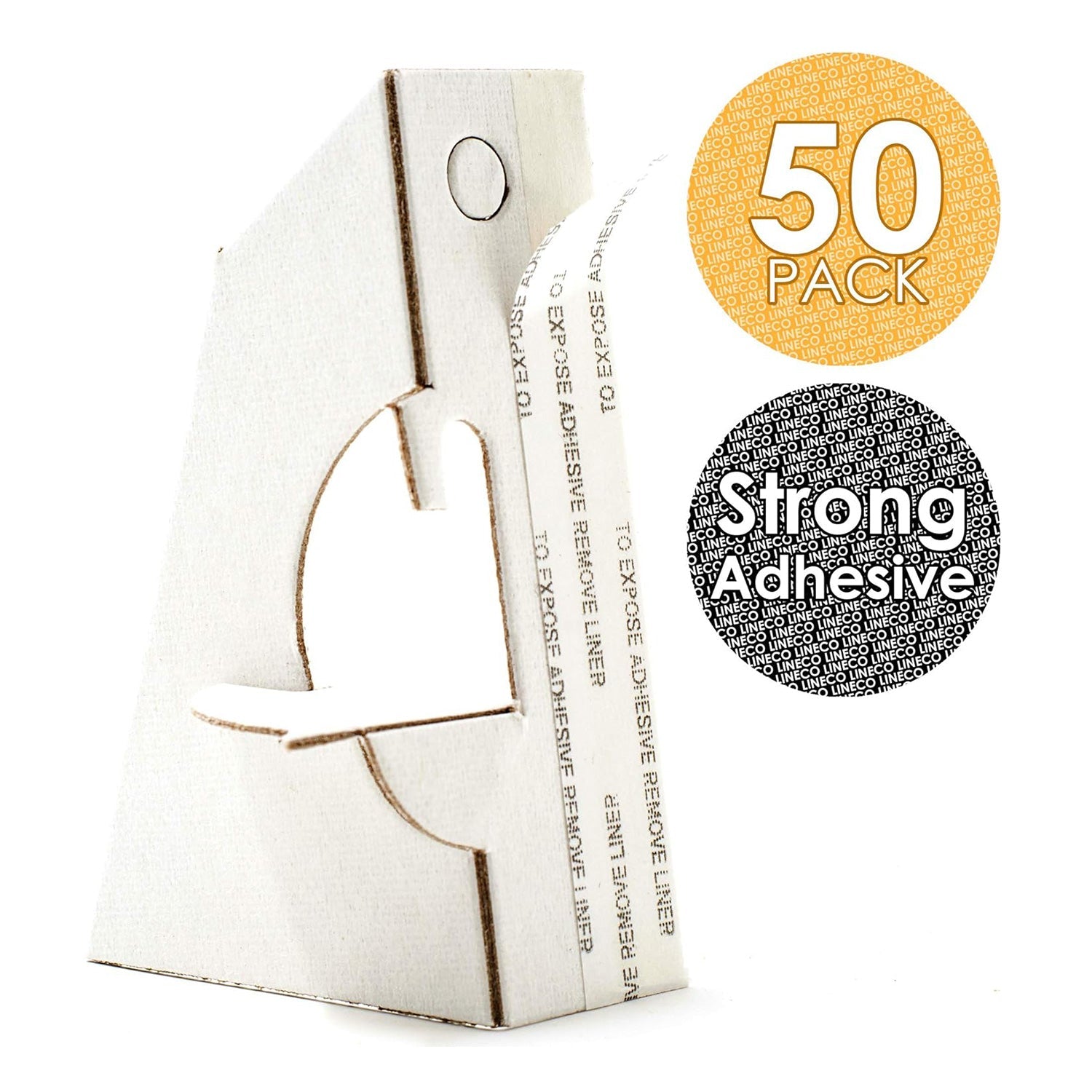 Single Wing White Self-Stick Easel Back, Pack of 50. 3 Inch Easel Back Golden State Art