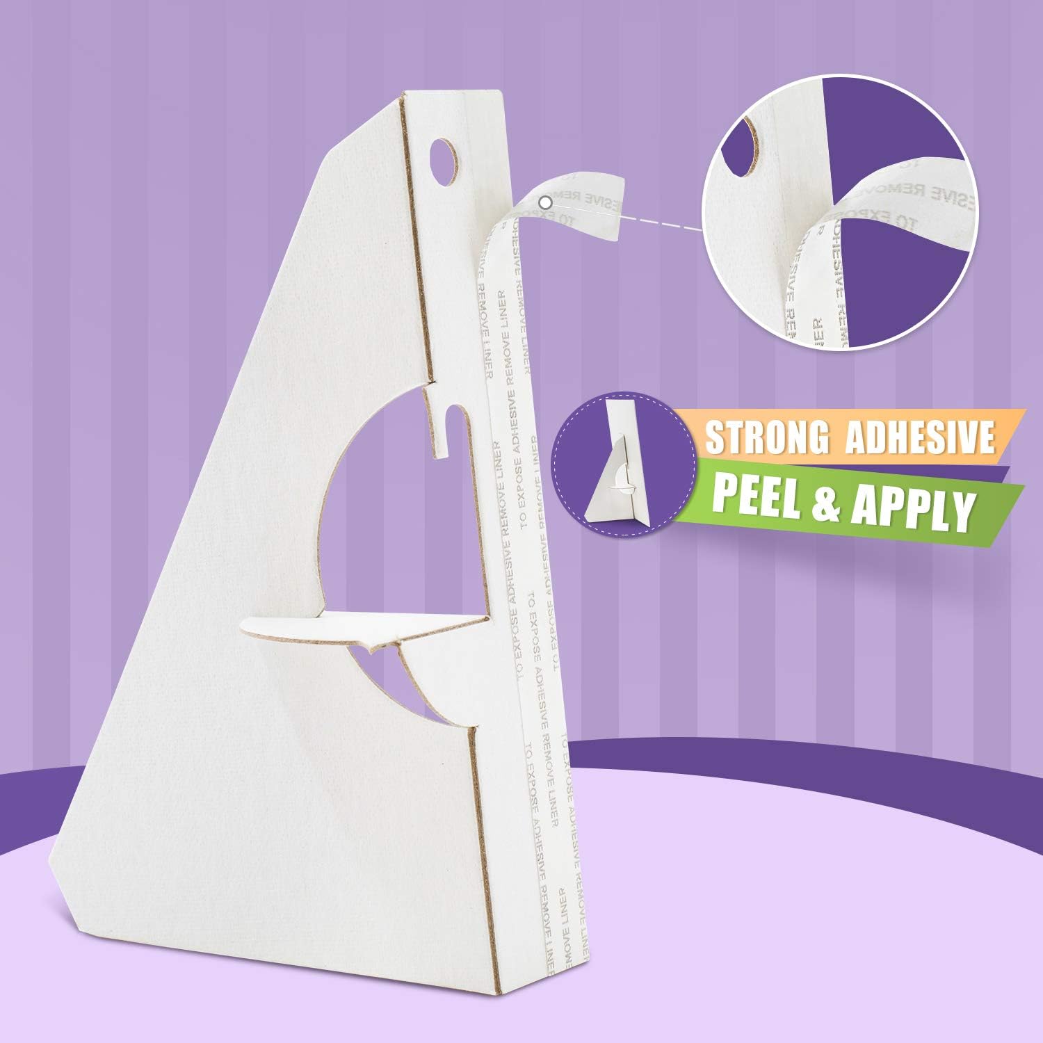 Single Wing White Self-Stick Easel Back, Pack of 50. 5 Inch Easel Back Golden State Art