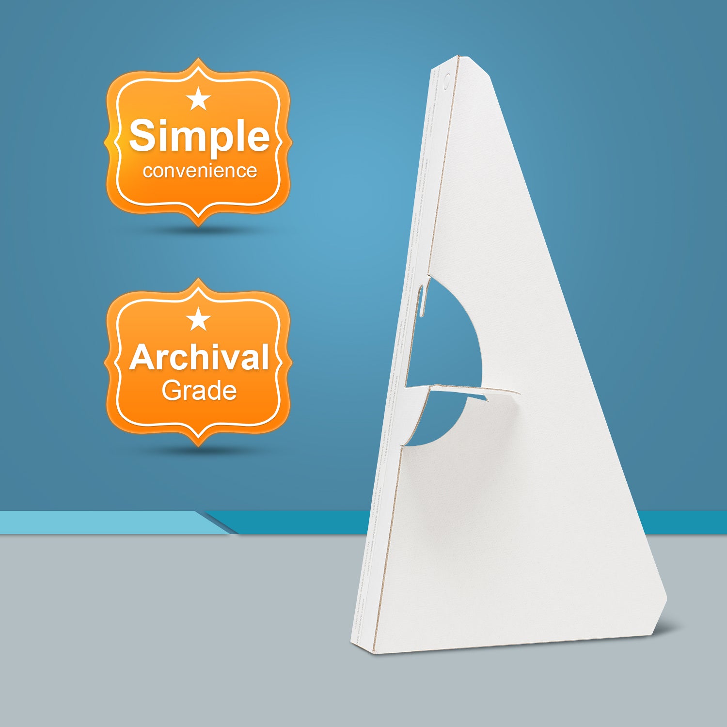 Single Wing White Self-Stick Easel Back, Pack of 50. Easel Back Golden State Art