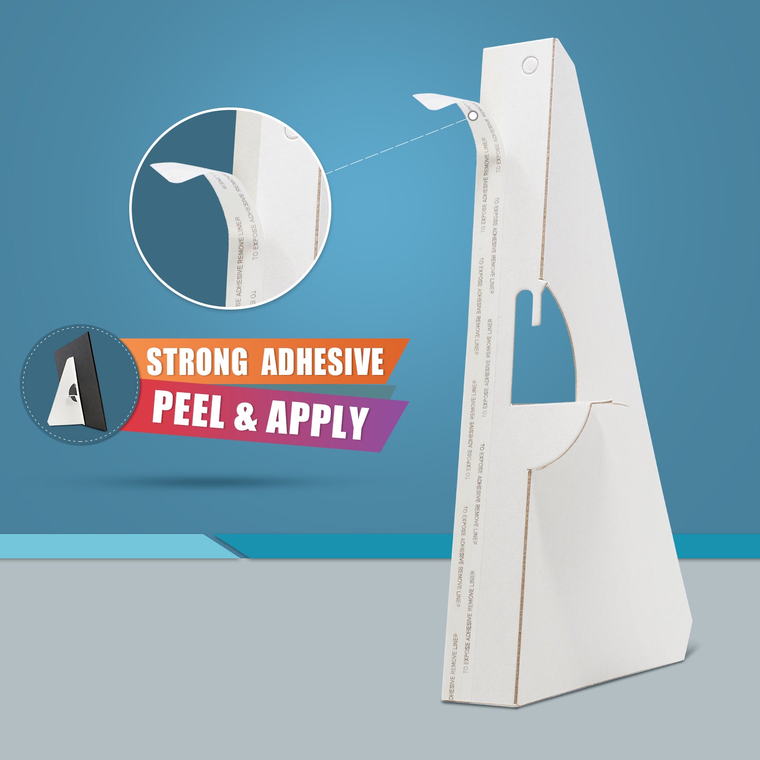 Single Wing White Self-Stick Easel Back, Pack of 50. Easel Back Golden State Art