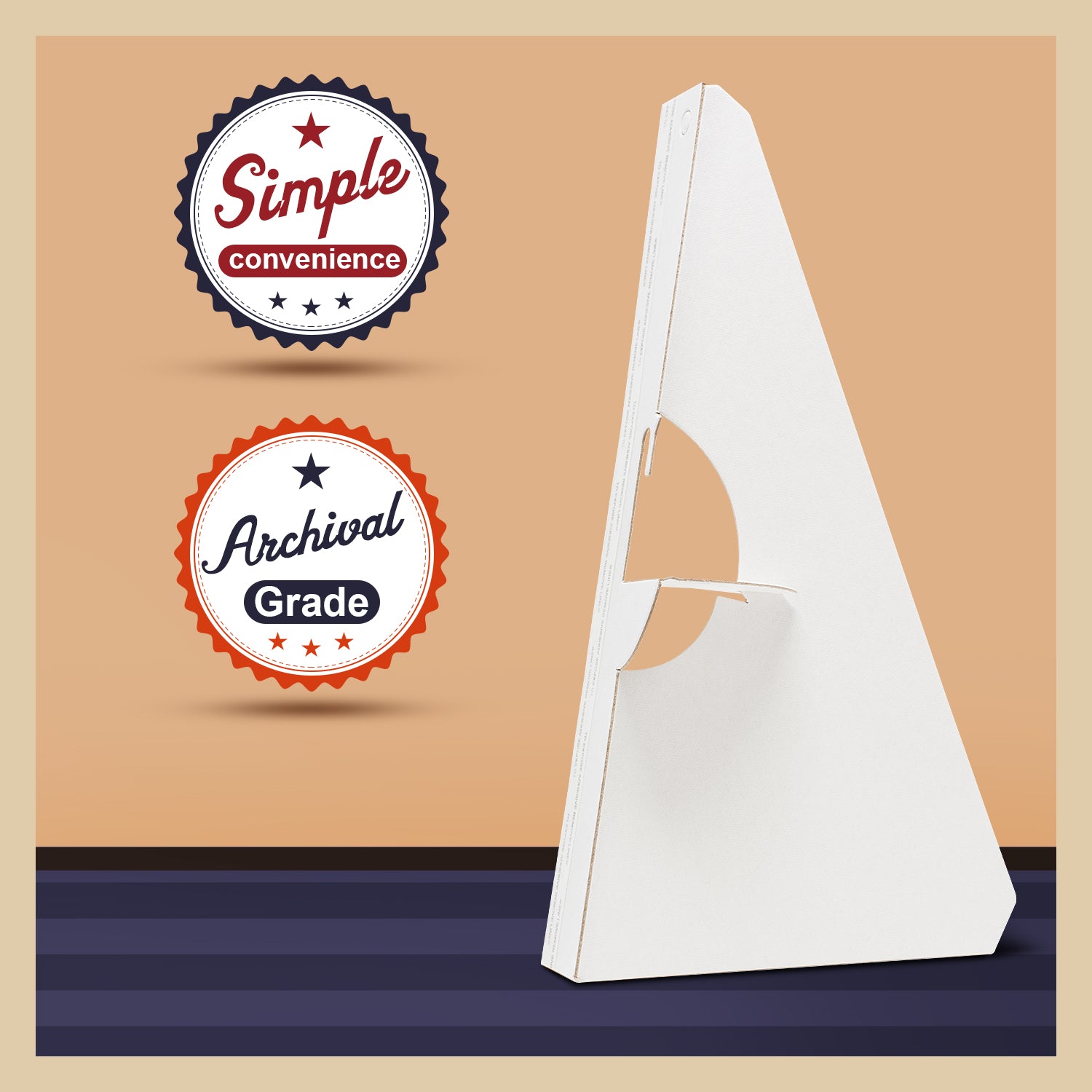Single Wing White Self-Stick Easel Back, Pack of 50. Easel Back Golden State Art