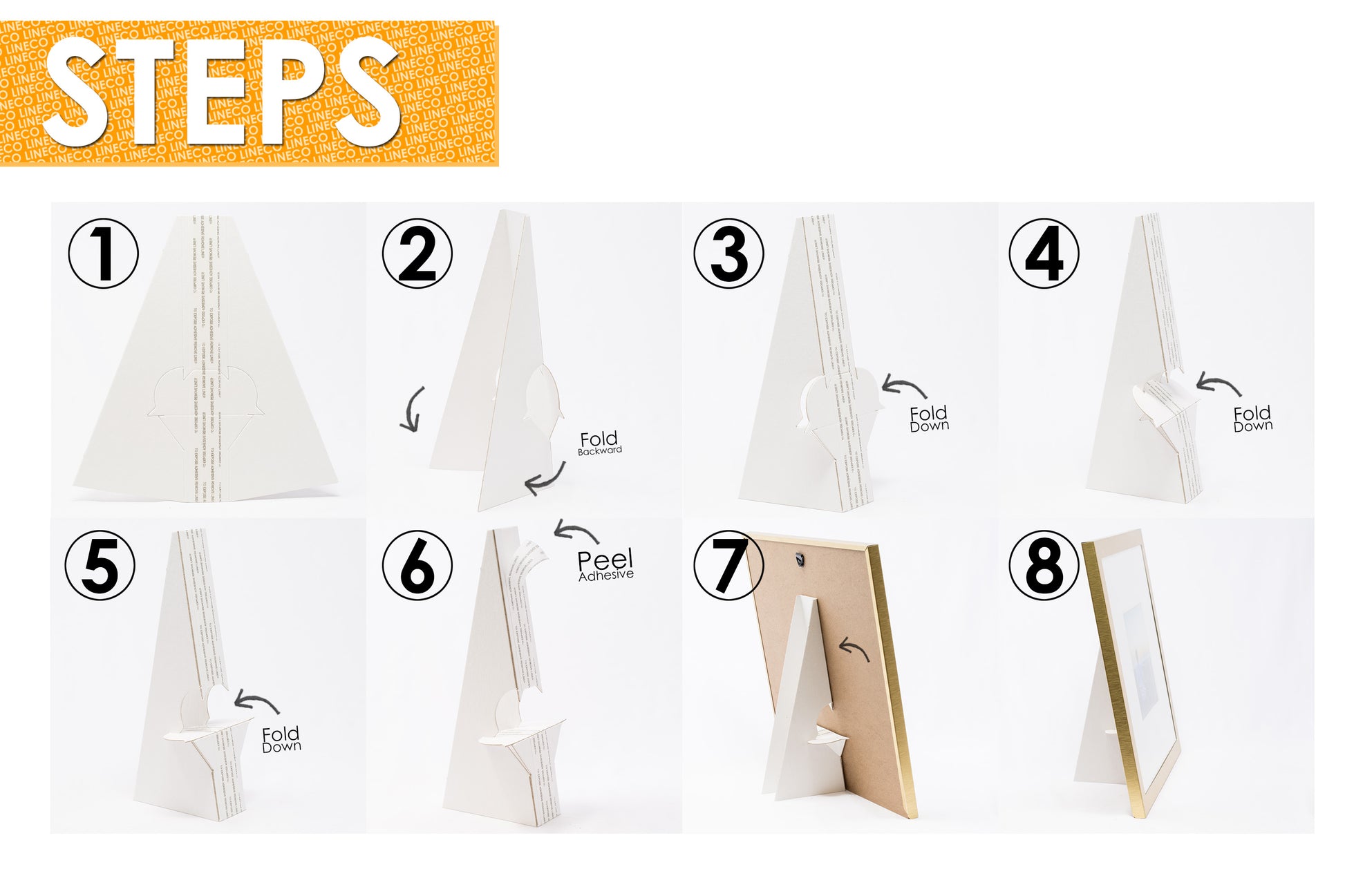 Double Wing White Self-Stick Easel Back, Pack of 50. Easel Back Golden State Art