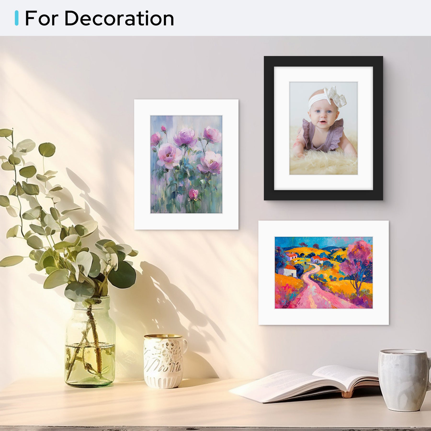 01 - 8x10 Pre-cut Matboard with Whitecore Mat Parent Golden State Art