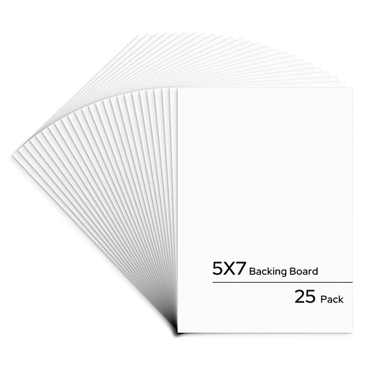 White Backing Board with Browncore Bulk Pack