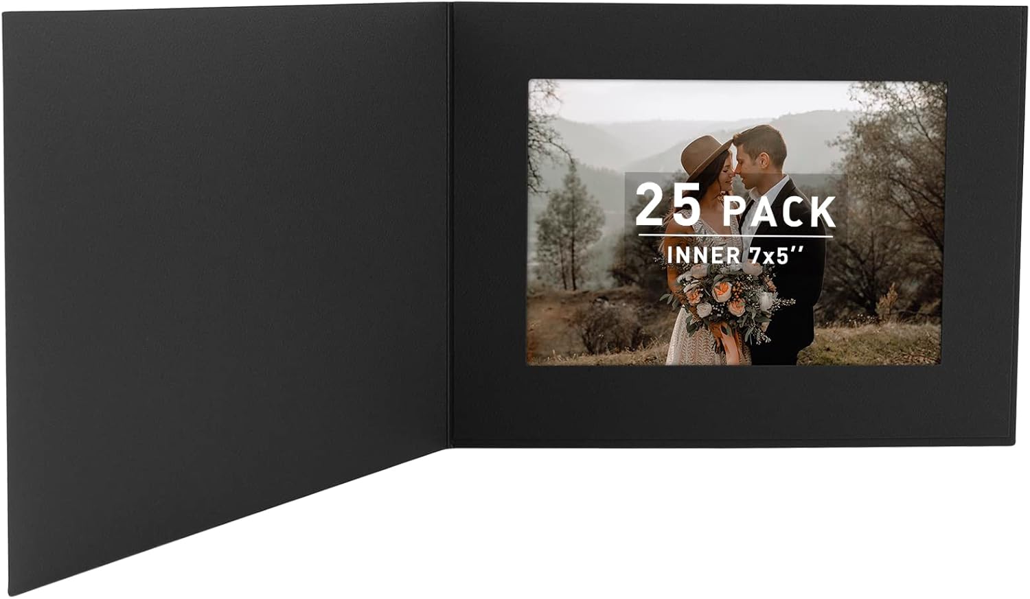 Photo Strip Folder White Cardboard Double Photo Folder Frame W/plain ...