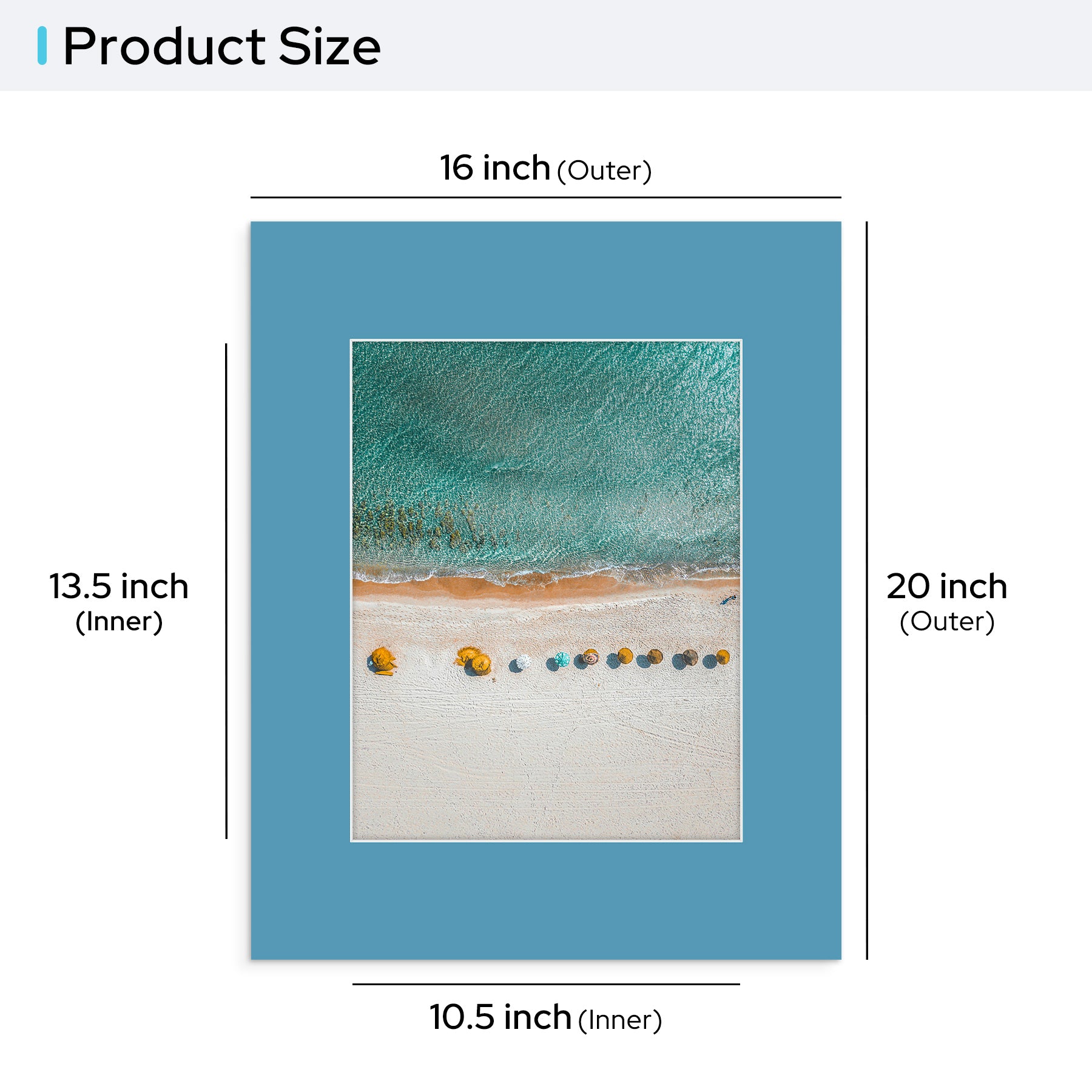 Pack of 25, 16x20 Mix Colors Mat fits 11x14 Picture