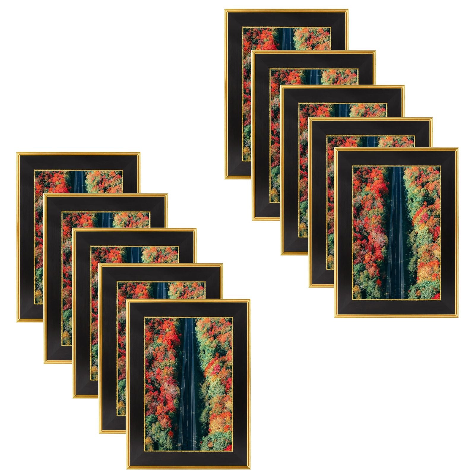 Ornate Picture Frame with Real Glass,Vintage Gold/Black-Pack of 10 ...