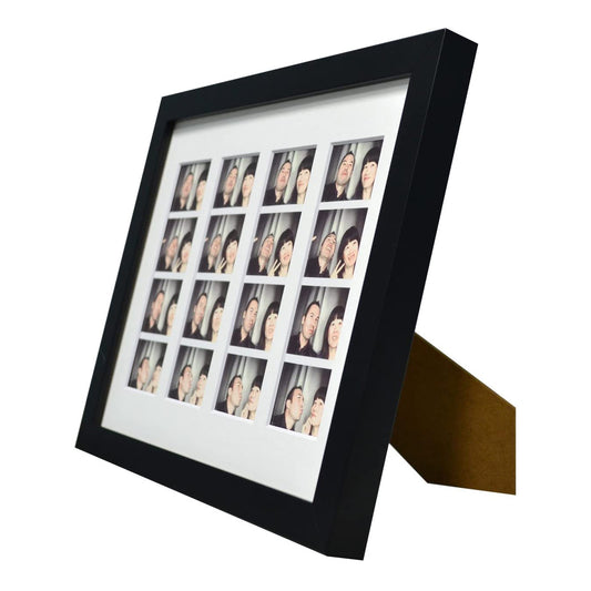 8.5x11 Black Wood Frame 0.84 Inch for Four 2x6 Picture - Pack of 10