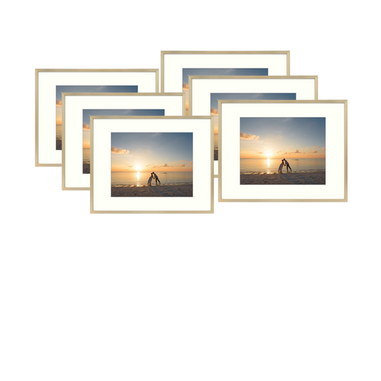 BOGO 11x14 Aluminum Frame for 8x10 Picture - Pack of 6