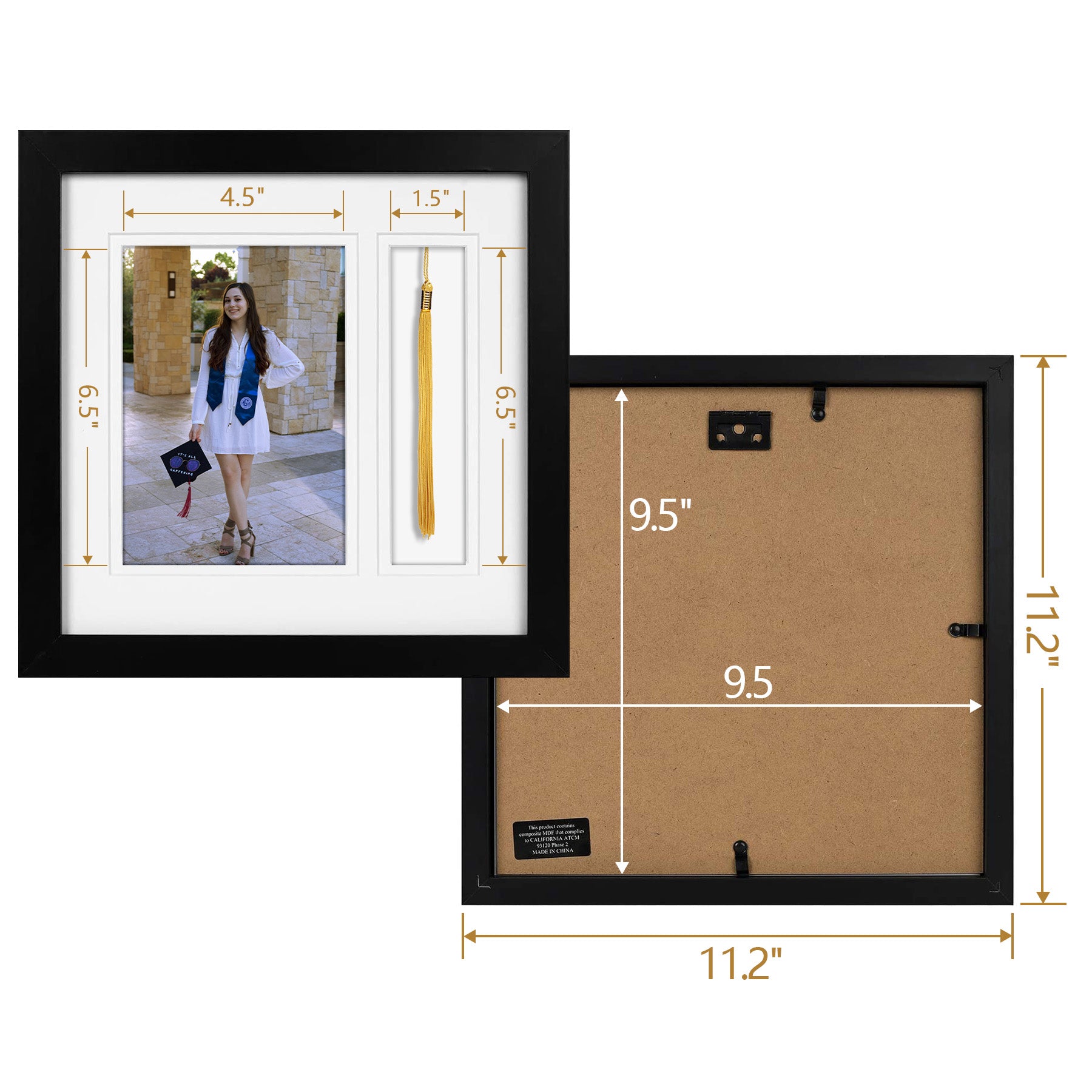 White Over White Double Mat