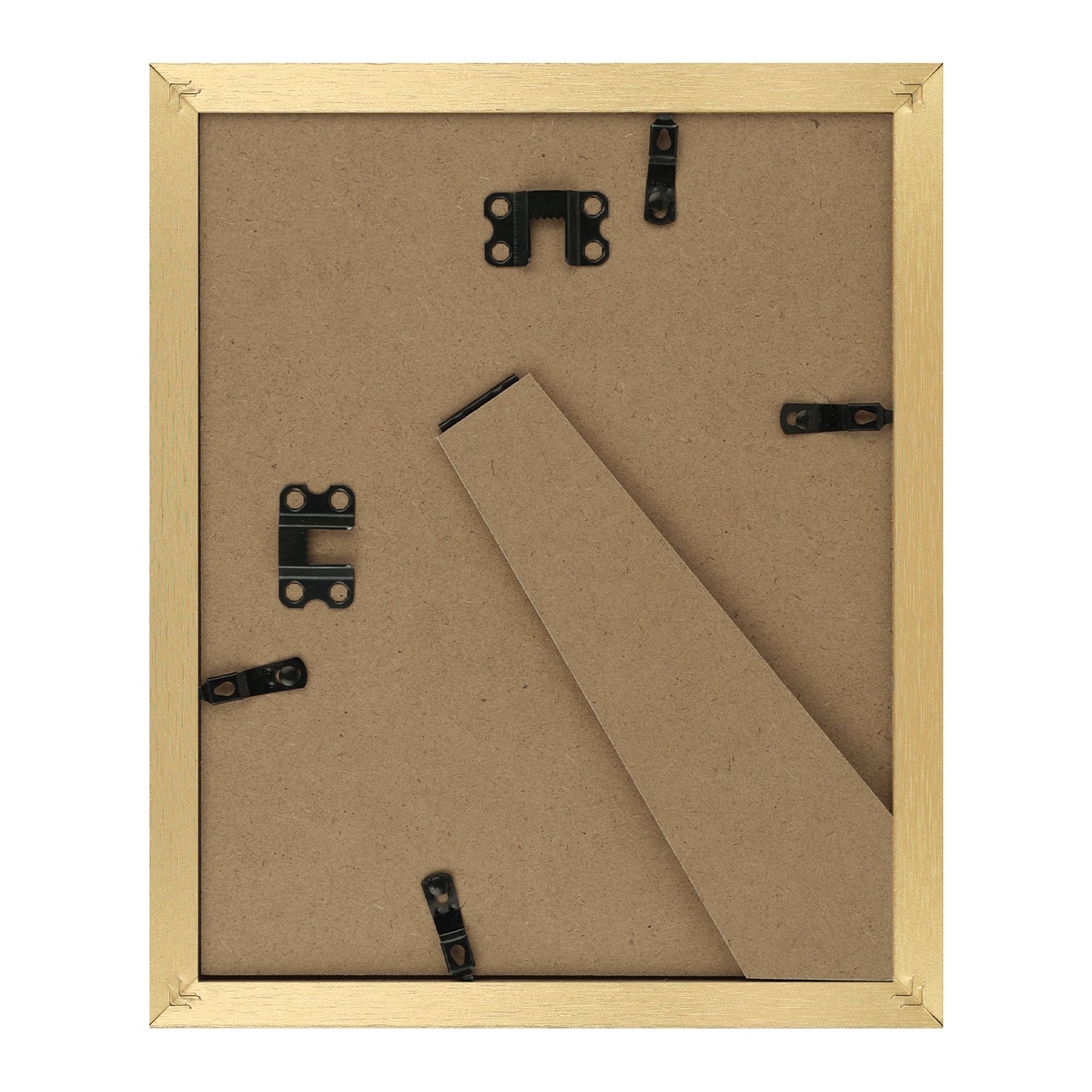 Golden State Art 8x10 Composite Wood Picture Frames with Acrylic Glass ¨C Set of 18, Removable Mat Included