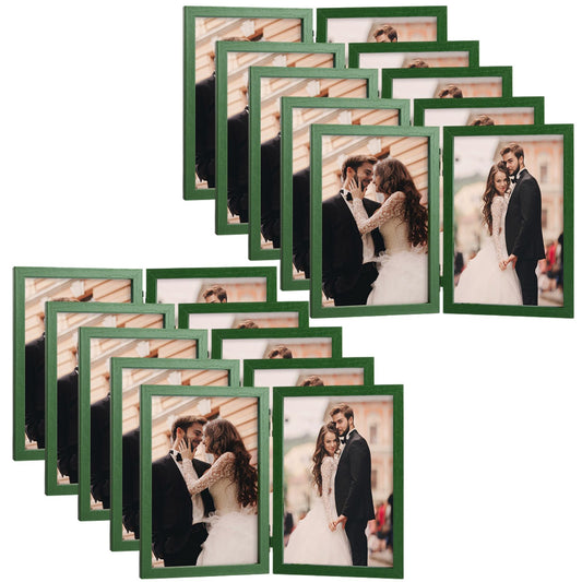 Double Picture Frame with Real Glass-Pack of 10