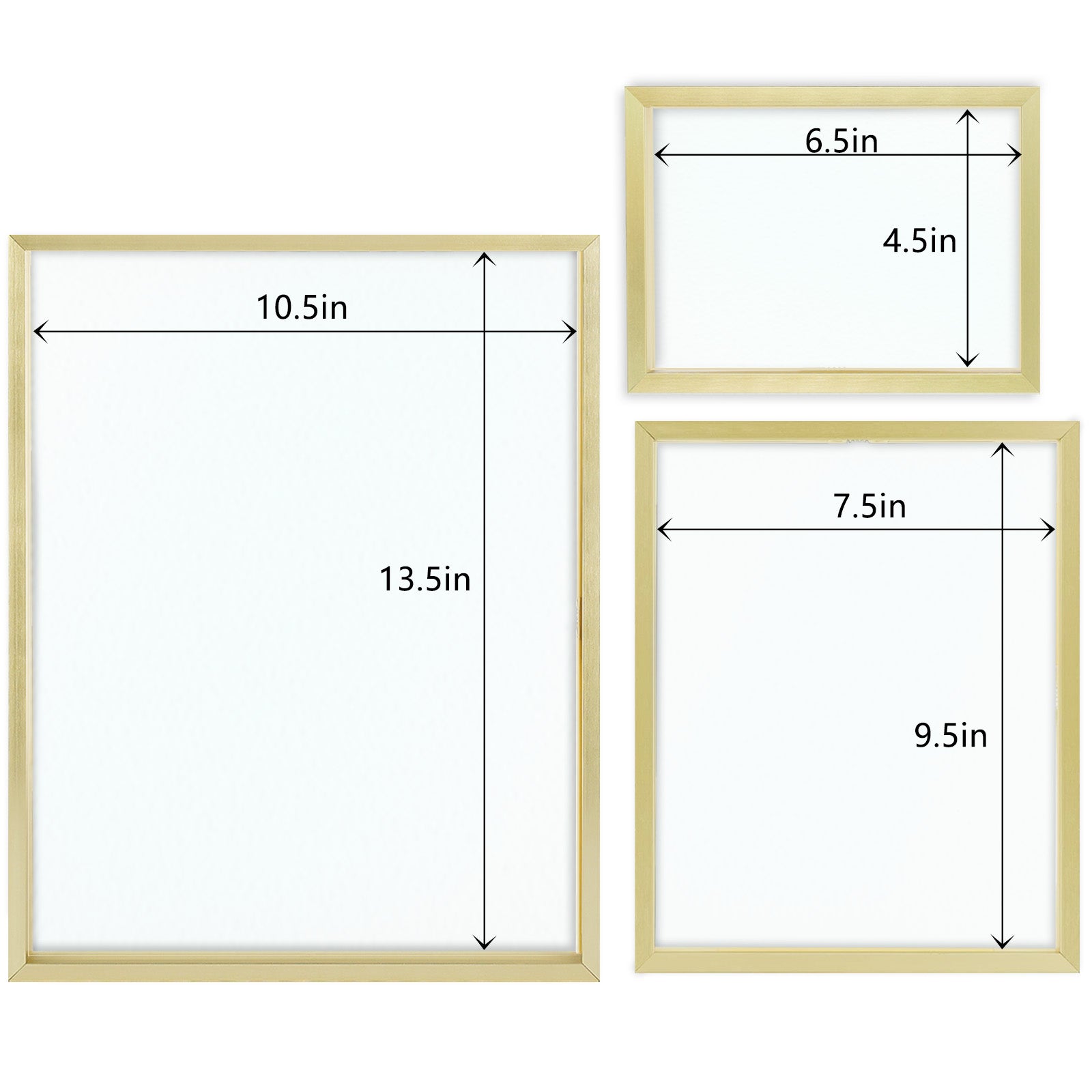 Gallery Walls Floating Picture Frame Aluminum Frame Displays One 11x14, Two 8x10, And Four 5x7 Inch Photos, Frame Thickness 1.02 Inch(28 Pack) Picture Frame Golden State Art