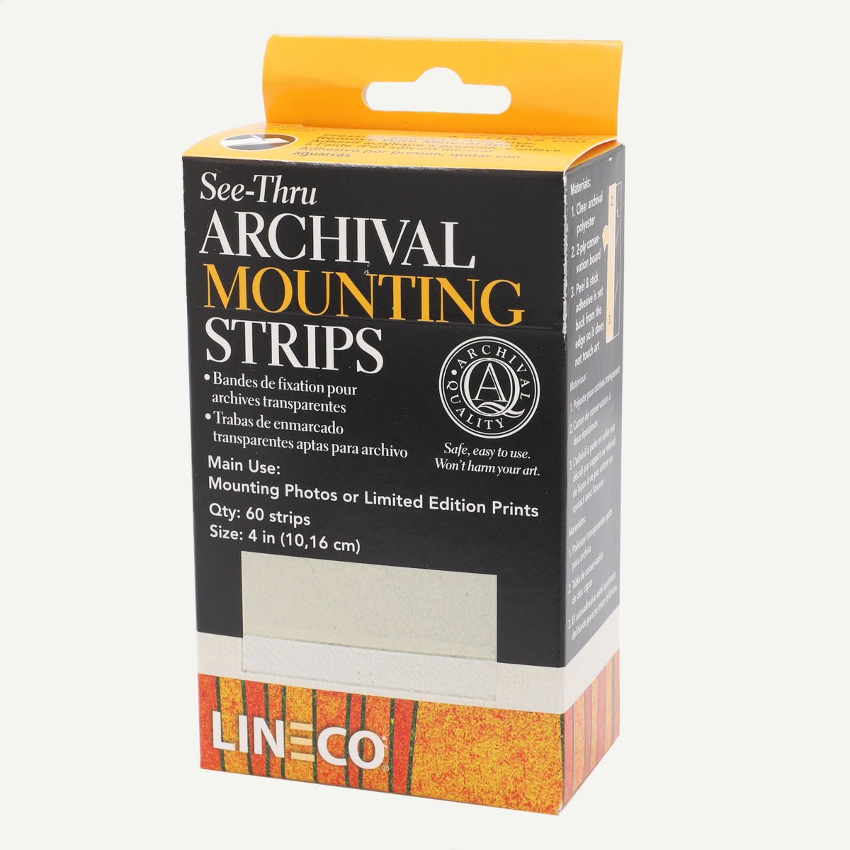 Lineco See Through Archival Mounting Strips Photo Mounting Supplies Lineco