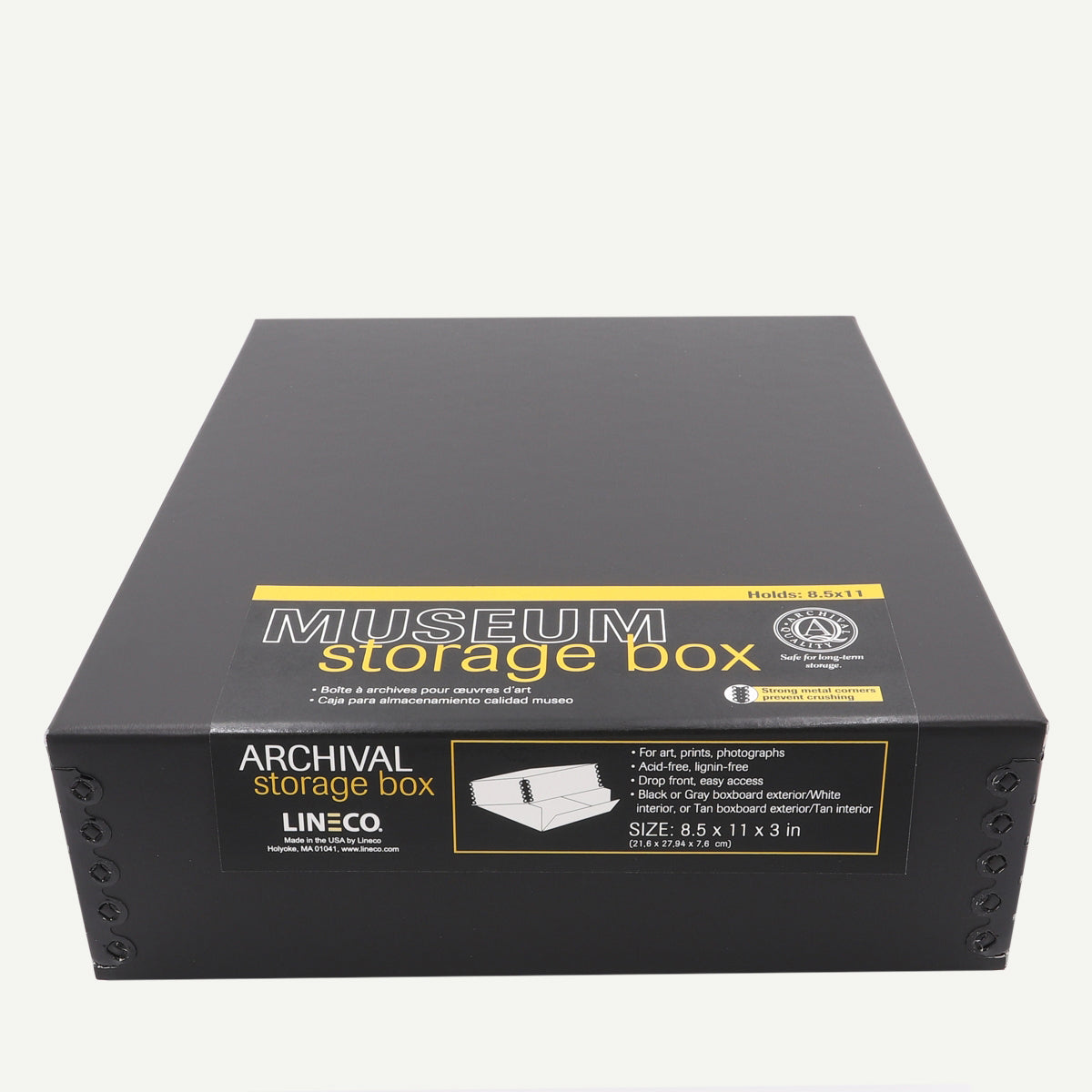 8.5x11X3, Black