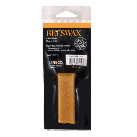 Lineco 1 oz Genuine Beeswax Block